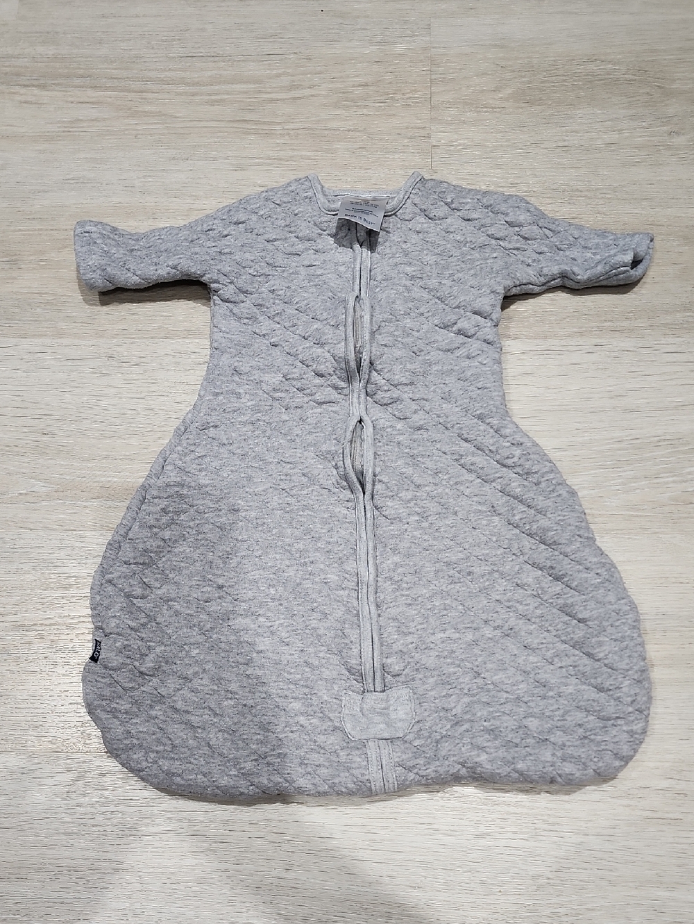 Halo Quilted Gray Baby Sleep Sack with Front Zipper 6-9 Months